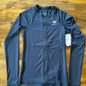 NWT Roxy Long-Sleeve Zip Up Rash guard XS